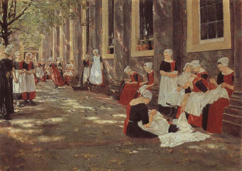 Max Liebermann The Orphanage at Amsterdam Germany oil painting art